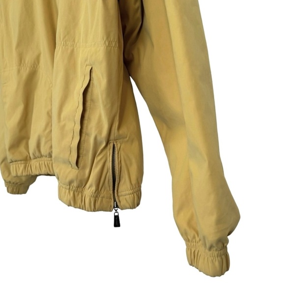 Antigua Women's Golf Jacket Windbreaker Large Yellow Half Zip Pockets Outdoors - Picture 7 of 12